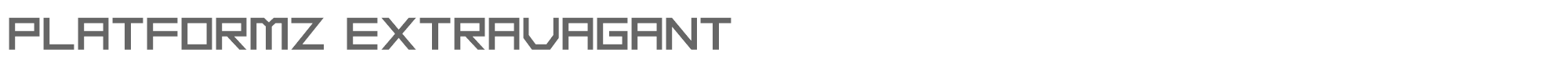Platformz Platformz Extravagant.ttf font preview